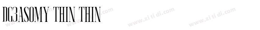 DG3asomy Thin Thin字体转换